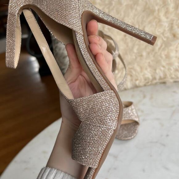 Jessica Simpson Rayli Sparkle Ankle Strap Heels - Picture 7 of 10